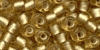 16031 - Frosted Gold Size 6 Beads