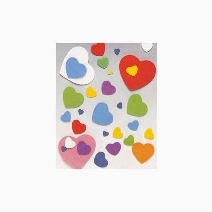 Coeurs en gomme assortis