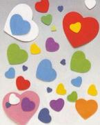 Coeurs en gomme assortis