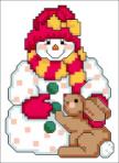 Lapin et bonhomme de neige