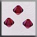 13063 Rondele Champagne Fuschia 4mm