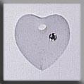 13049 Small Frosted Heart Crystal