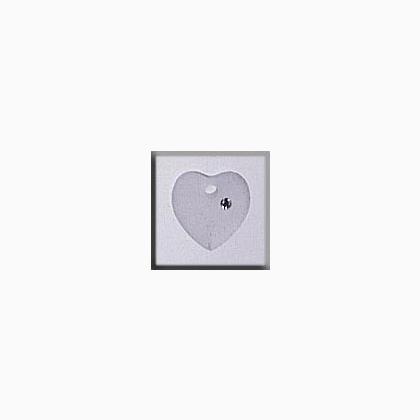 13049 Small Frosted Heart Crystal