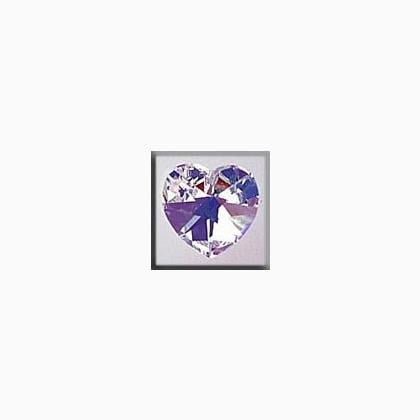 13045 Medium Heart Crystal AB