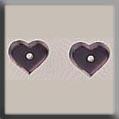 12236 Very Petite Flat Heart Matte Amethyst