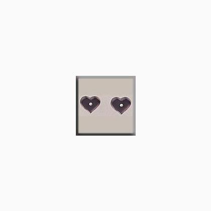 12236 Very Petite Flat Heart Matte Amethyst