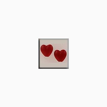 12217 Large Channeled Hearts Ruby