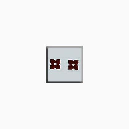 12188 4 Petal Flower Matte Ruby