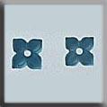 12187 4 Petal Flower Matte Aqua