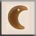12185 Small Crescent Moon Matte Light Topaz
