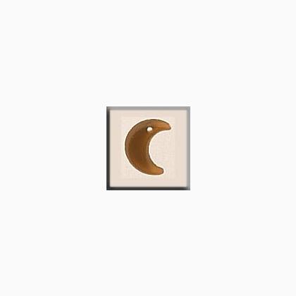 12185 Small Crescent Moon Matte Light Topaz