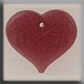 12114 Medium Floral Embossed Heart Rose