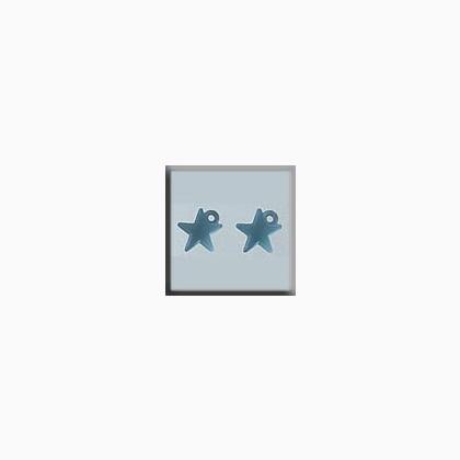 12045 Very Sm Domed Star Matte Aqua