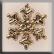 12040 Large Snowflake Gold