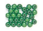Wood beads 0,8cm. Green