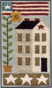American Saltbox (Punchneedle)