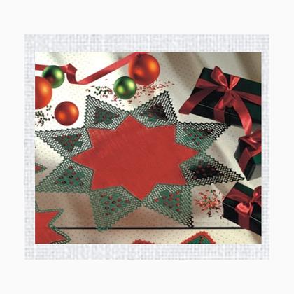 Dentelle Etoile (large) - Blanc 32x32