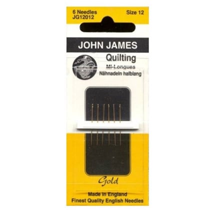 Aiguilles pour Quilting en or 12