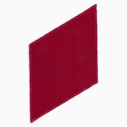 Napperon diamant - Rouge 18x32