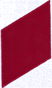 Napperon diamant - Rouge 18x32