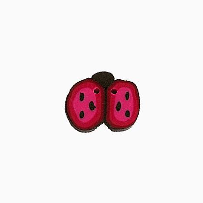 1103S - Small Ladybug, Cranberry