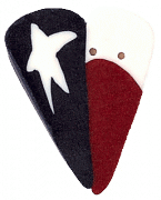 3444L - Large Texas Heart Flag