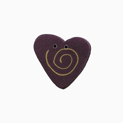 3486S - Small Lilac Swirly Heart