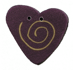 3486S - Small Lilac Swirly Heart