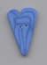 3342M - Bluejay Velvet Medium Heart