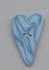 3343M - Light Blue Velvet Medium Heart