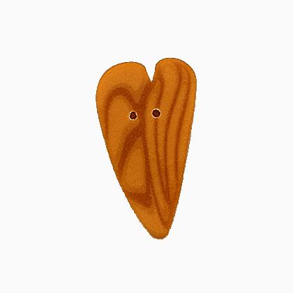 3335L - Gold Velvet Large Heart