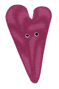 3341L - Azalea Velvet Large Heart