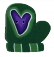 4422L - Large Green Mitten