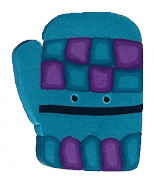 4424 - Teal Mitten