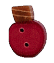 4427T - Tiny Dark Red Old-Fashioned Bulb