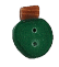 4428T - Tiny Dark Green Old-Fashioned Bulb