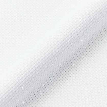 AIDA DMC 14ct. Irisé: Blanc