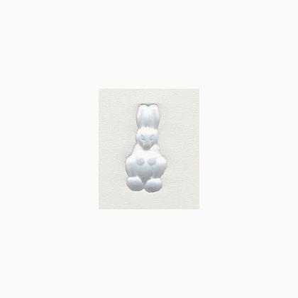 12242 Petite Standing Rabbit Matte Crystal