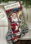 Candy Cane Santa Stocking