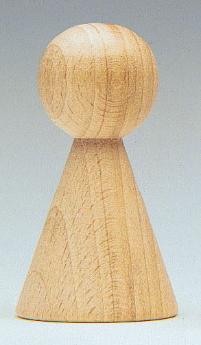 Cône bois naturel 70x42mm