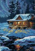Moonlit Cabin