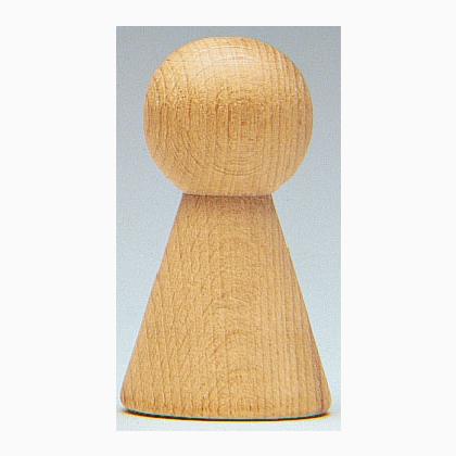 Cône bois naturel 60x31mm