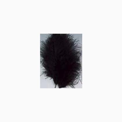 Plumes 12 cm: brun foncé/noir