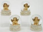 Sphère en verre avec neige: Anges