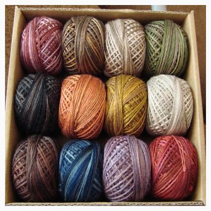 Valdani Hand-Overdyed 3 Strand - Vintage Hues Sampler Assortment