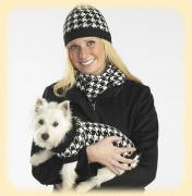 Set chapeau et écharpe Oxford Houndstooth