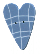 BW1003 - Blue Plaid Heart - Blue & White
