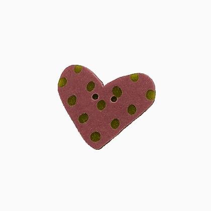 3499S - Small Rose/lime Heart