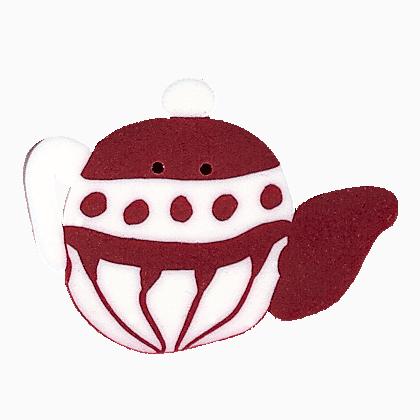 RW1001 - Teapot - Red & White