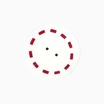 RW1009L - Large Circle - Red & White